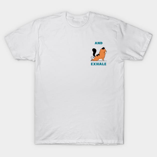 Cat Yoga T-Shirt by Stilwood Co